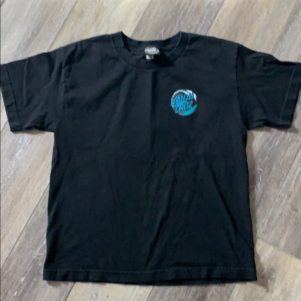 Santa Cruz black tshirt, very good condition YM